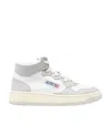 Autry Leather Mid-top Sneakers Contrast Sole In White