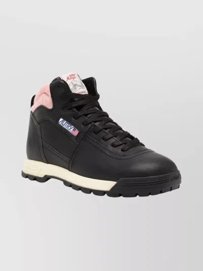 Autry High-top Sneakers Contrast Sole In Multi