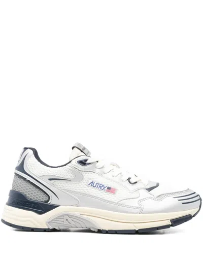 Autry Hyperway Low Mesh Silk Nylon Sneakers In Animal Print