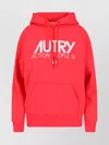 Autry Logo-print Drawstring Hoodie In Red