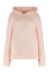 Autry Logo Hooded Sweatshirt Long Sleeves In Pink