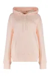 Autry Logo Hooded Sweatshirt Long Sleeves In Pink