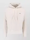 Autry Cropped Light Grey Hoodie Sweater With Relaxed Fit In Neutral