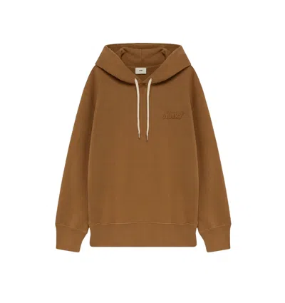 AUTRY HOODIE HEAVY JERS WALNUT