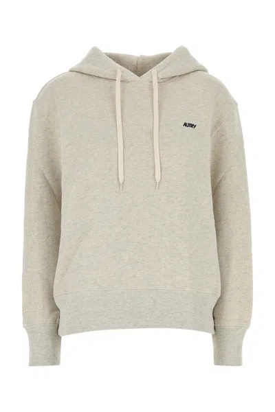 AUTRY AUTRY MELANGE LIGHT GREY COTTON MAIN WOM SWEATSHIRT