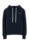 Autry Melange Light Grey Cotton Main Wom Sweatshirt In Blue
