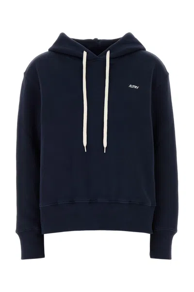 AUTRY AUTRY NAVY BLUE COTTON MAIN WOM SWEATSHIRT