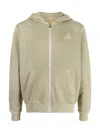 Autry Super Vintage Zip Hoodie In Light Grey