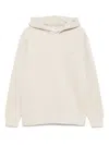 Autry Beige Sweatshirt With Drawstring Hood In Neutral