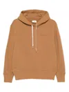 Autry Drawstring Hooded Knitwear With Ribbed Cuffs In Brown