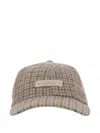 Autry Houndstooth-pattern Baseball Cap In Brown