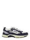 Autry Hyperway Lowsuebic Mesh Spblu Silv Sneakers In Blue