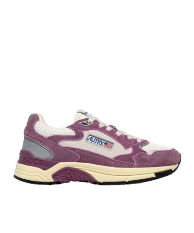 Autry Hyperway Lace-up Sneakers In Purple