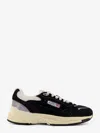 Autry Hyperway Black Low Top Sneakers With Logo Patch On Tongue And Side In Tech Fabric Man In Black