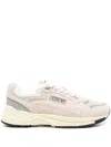 Autry Round Toe Mesh Panels Contrast Sole Sneakers In Neutral