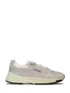 Autry Round Toe Mesh Panels Contrast Sole Sneakers In Neutral