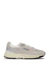 Autry Round Toe Mesh Panels Contrast Sole Sneakers In Neutral