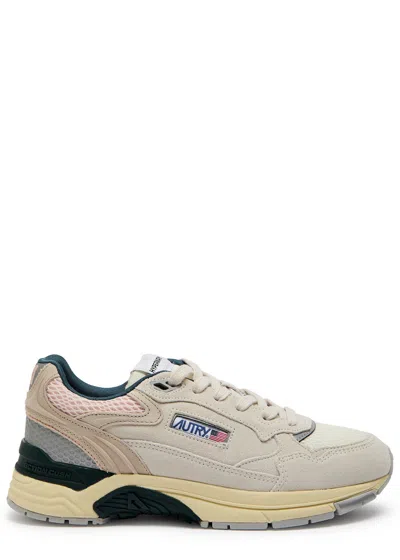 Autry Hyperway Low Panelled Suede Sneakers In Multi