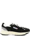 Autry Hyperway Sneakers In Black Mesh And Velvet In Black