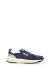 Autry Hyperway Leather-trimmed Suede And Mesh Sneakers In Blue