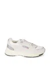 Autry Hyperway Grey Low Top Sneakers With Logo Patch On Side And Tongue In Suede And Mesh Woman In Gray
