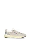 Autry Classic Leather And Mesh Panel Sneakers In Neutral