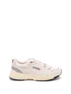 Autry Round Toe Mesh Panels Contrast Sole Sneakers In Neutral