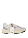 Autry Hyperway Mesh And Metallic Leather-trimmed Suede Sneakers In Purple