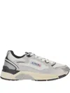 Autry Hyperway Sneaker In Mesh And Suede Sneakers Silver In Gray