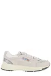 Autry Round Toe Mesh Panels Contrast Sole Sneakers