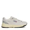 Autry Hyperway Mesh And Suede Sneakers For Men In White