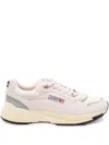 Autry Round Toe Mesh Panels Contrast Sole Sneakers In Neutral