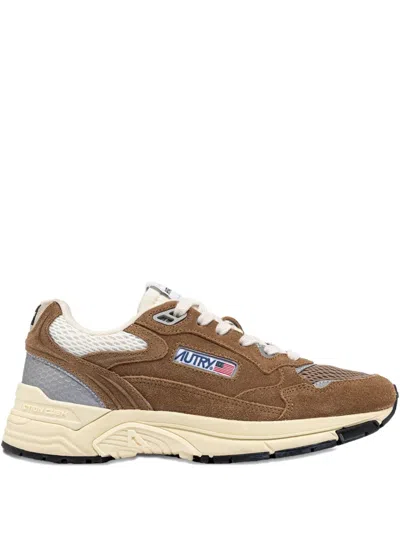 Autry Hyperway Suede Sneakers In Brown