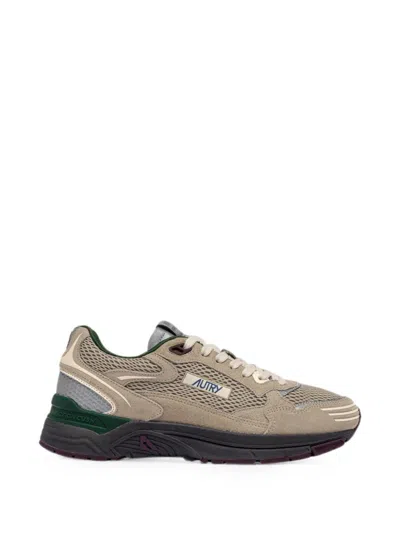Autry Hyperway Mesh-panel Low-top Sneakers In Brown