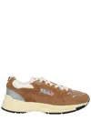 Autry Light Brown Lace-up Sneaker In Brown