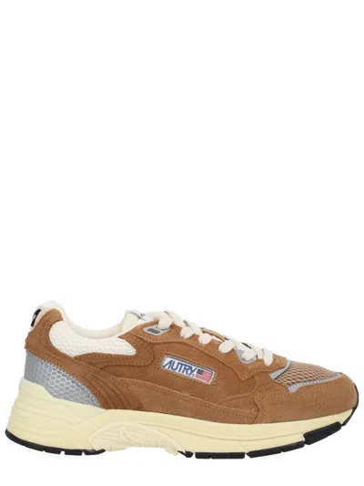 Autry Hyperway Suede Sneakers In Brown