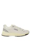 Autry Hyperway Mesh And Metallic Leather-trimmed Suede Sneakers In Multi