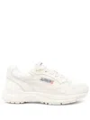 Autry Hyperway Sneakers In Whisper White Laminated Leather And Mesh Shoes