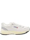 Autry Round Toe Mesh Panels Contrast Sole Sneakers In Neutral