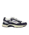 Autry Hyperway Lowsuebic Mesh Spblu Silv Sneakers In Blue
