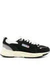 Autry Hyperway Black Low Top Sneakers With Logo Patch On Tongue And Side In Suede And Mesh Woman In Black