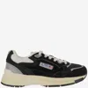 Autry Hyperway Black Low Top Sneakers With Logo Patch On Tongue And Side In Suede And Mesh Woman In Black