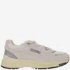 Autry 'hyperway' White Low Top Sneakers With Logo Patch On Side And Tongue In Multi