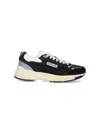 Autry Hyperway Black Low Top Sneakers With Logo Patch On Tongue And Side In Tech Fabric Man