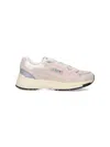 Autry Round Toe Mesh Panels Contrast Sole Sneakers In Neutral