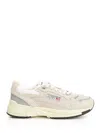 Autry 'hyperway' White Low Top Sneakers With Logo Patch On Side And Tongue