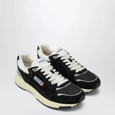 AUTRY AUTRY HYPERWAY SNEAKERS IN BLACK MESH AND VELVET
