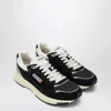 Autry Hyperway Sneakers In Black Mesh And Velvet In Black