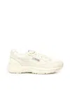 Autry Hyperway Sneakers In Whisper White Laminated Leather And Mesh In Neutral