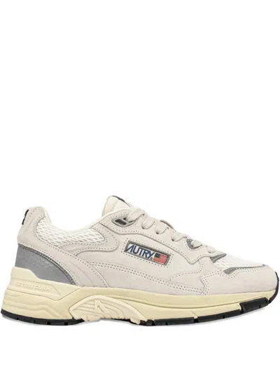 Autry Low-top Sneakers With Suede And Mesh Accents In Multi